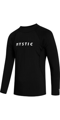 2024 Mystic Mens Star Long Sleeve Rash Vest 35001.240162 - Black